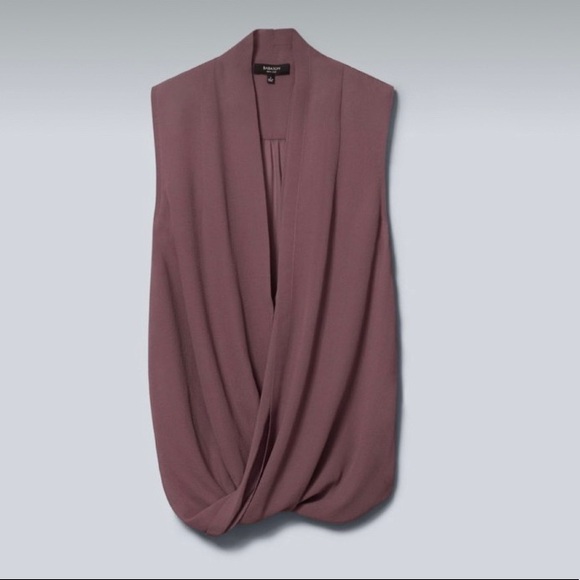 Aritzia Tops - Babaton Harper Wrap Drape Sleeveless Blouse